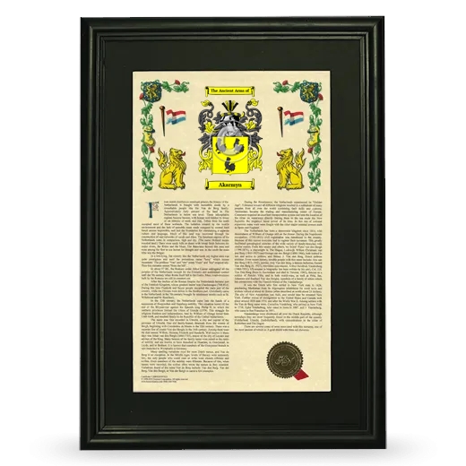 Akarmyn Deluxe Armorial Framed - Black