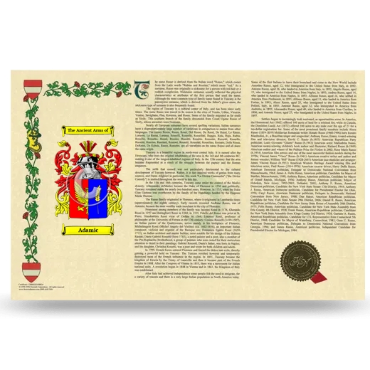 Adamic Armorial History Landscape Style