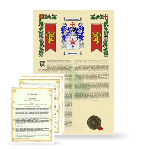 Addamson Armorial History and Symbolism package