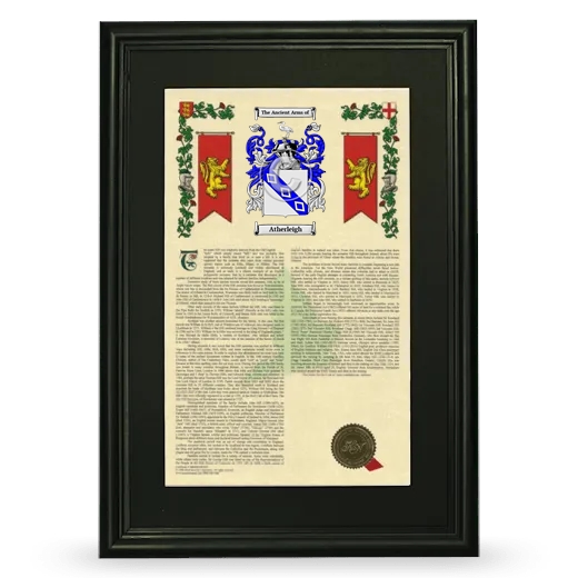 Atherleigh Deluxe Armorial Framed - Black