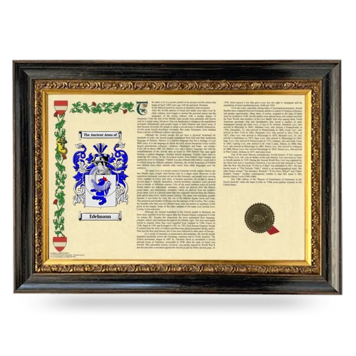 Edelmann Armorial Landscape Framed - Heirloom