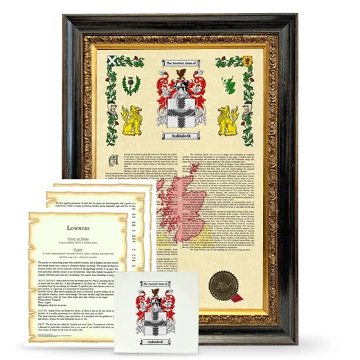 Aukinleck Framed Armorial, Symbolism and Large Tile - Heirloom