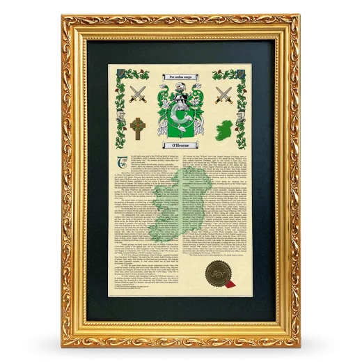 O'Hearne Deluxe Armorial Framed - Gold