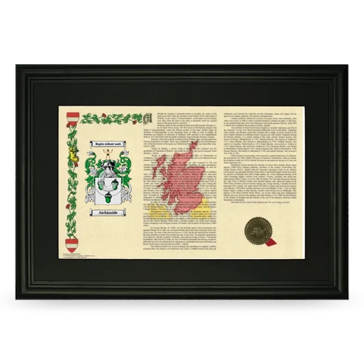 Aichinside Deluxe Armorial Landscape Framed- Black