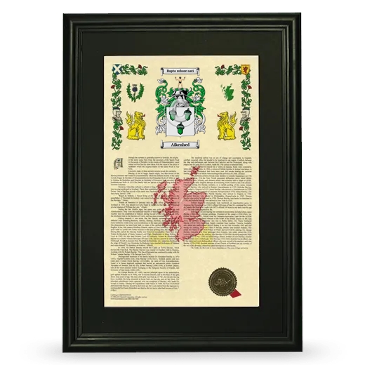 Aikenhed Deluxe Armorial Framed - Black