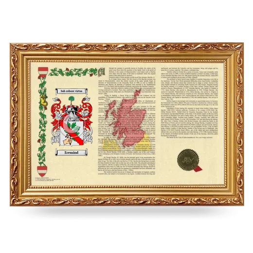 Ecemind Armorial Landscape Framed - Gold