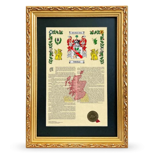 Ockeham Deluxe Armorial Framed - Gold