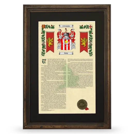 Errey Deluxe Armorial Framed - Brown