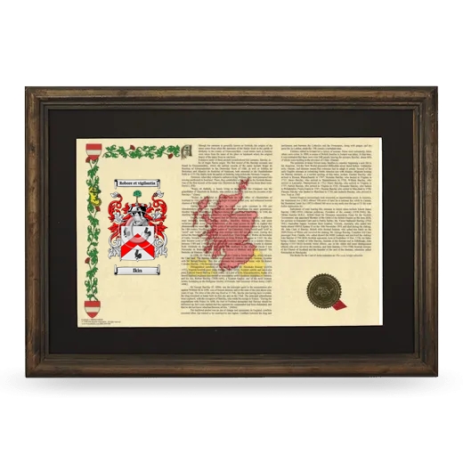 Ikin Deluxe Armorial Landscape Framed - Brown