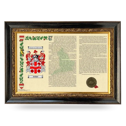 Artime Armorial Landscape Framed - Heirloom