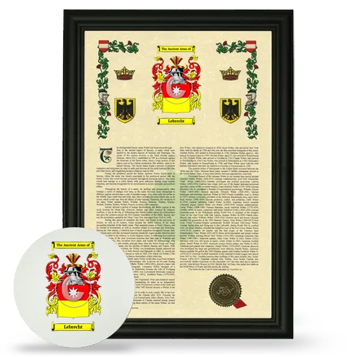 Lebrecht Framed Armorial History and Mouse Pad - Black