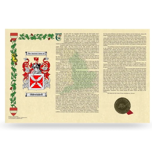 Oldewinkell Armorial History Landscape Style