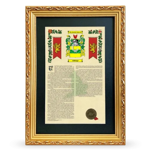 Aldriage Deluxe Armorial Framed - Gold