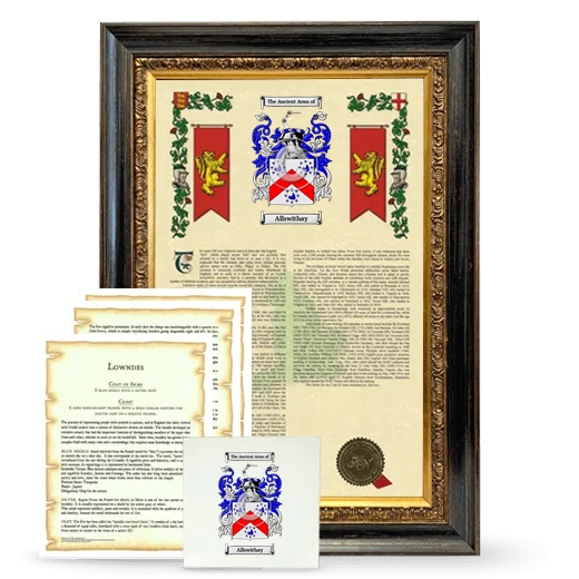 Allswithay Framed Armorial, Symbolism and Large Tile - Heirloom
