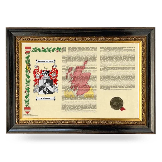 Callestar Armorial Landscape Framed - Heirloom