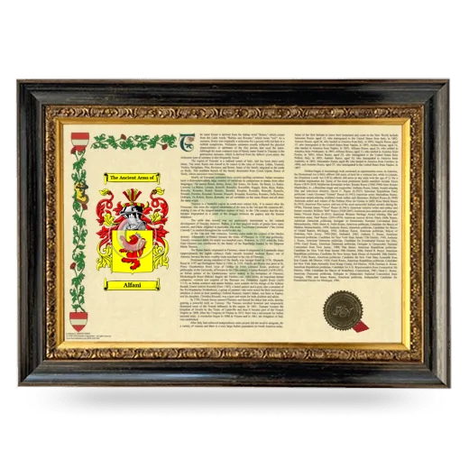 Alfani Armorial Landscape Framed - Heirloom