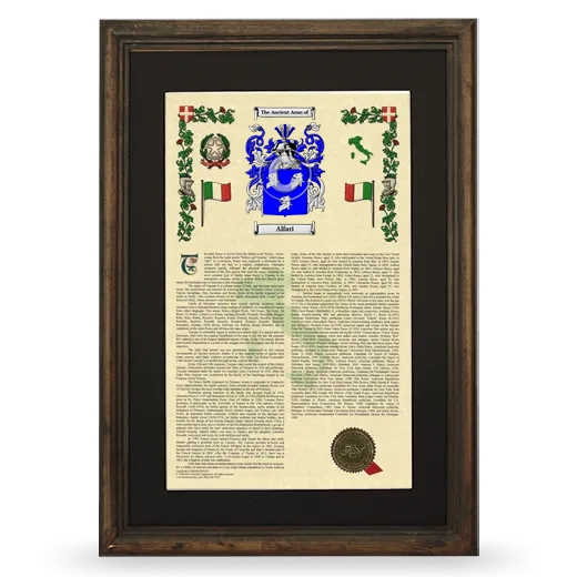 Alfari Deluxe Armorial Framed - Brown