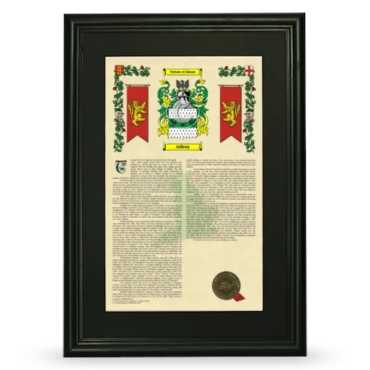 Ailleny Deluxe Armorial Framed - Black