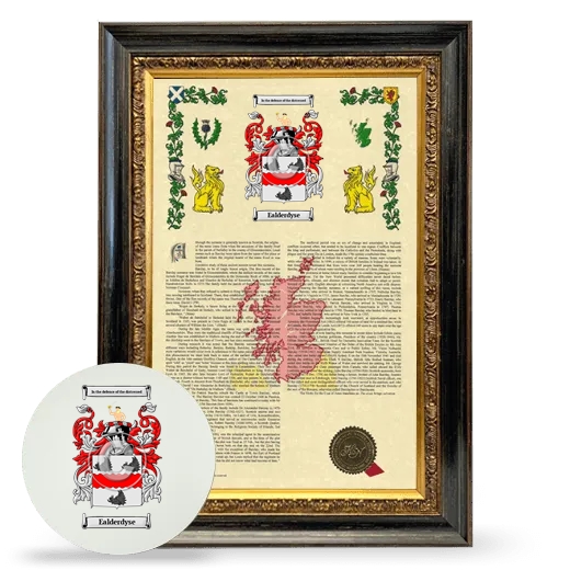 Ealderdyse Framed Armorial History and Mouse Pad - Heirloom