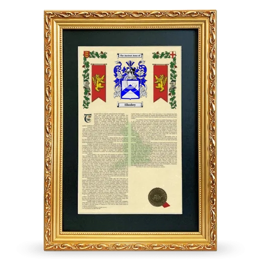 Ellanbey Deluxe Armorial Framed - Gold