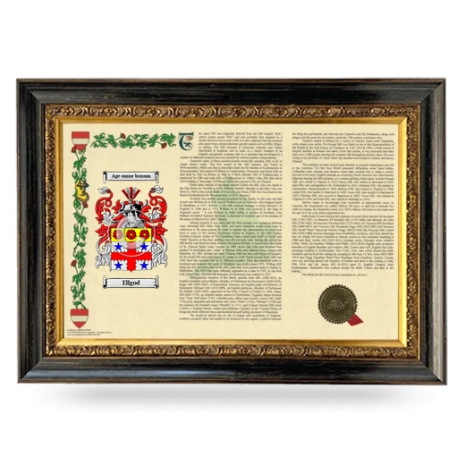 Ellgod Armorial Landscape Framed - Heirloom