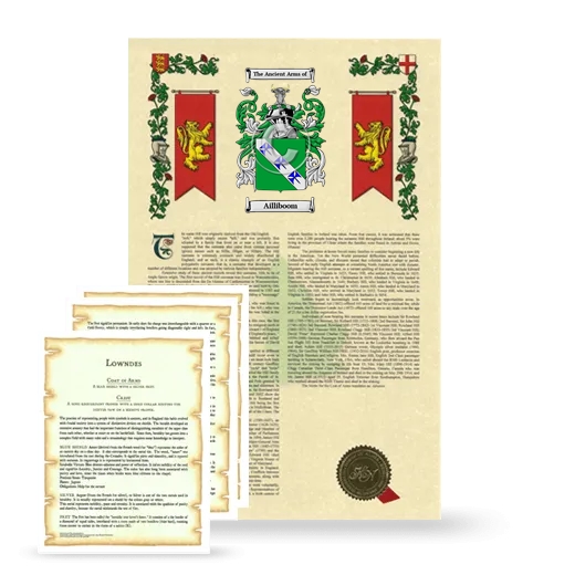 Ailliboom Armorial History and Symbolism package