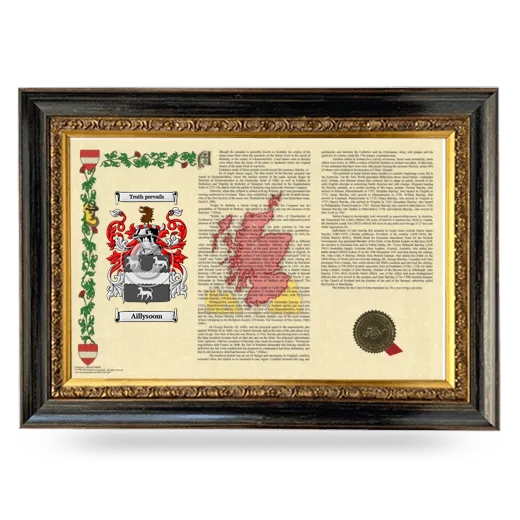 Aillysoom Armorial Landscape Framed - Heirloom