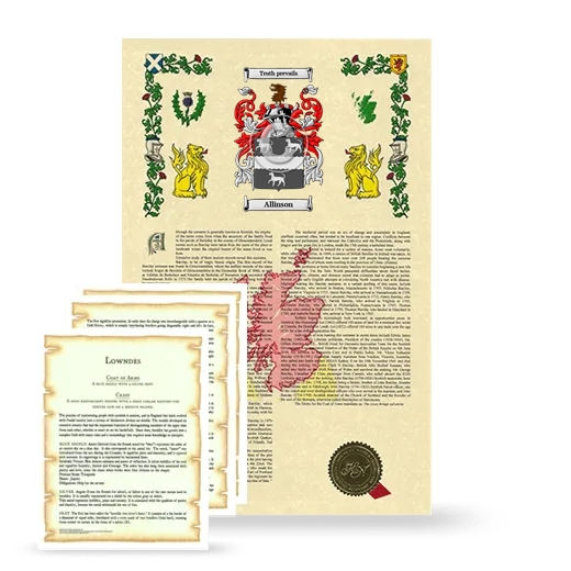 Allinson Armorial History and Symbolism package