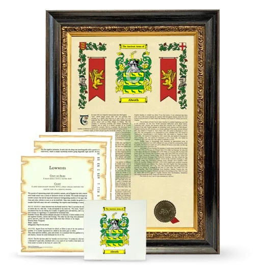 Alwoth Framed Armorial, Symbolism and Large Tile - Heirloom