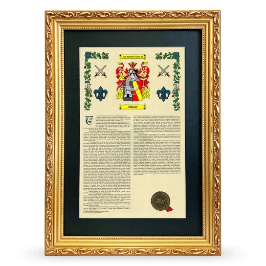 Almasy Deluxe Armorial Framed - Gold
