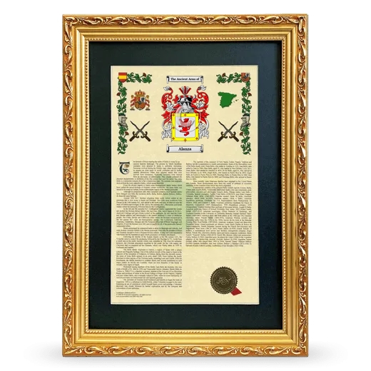 Alanza Deluxe Armorial Framed - Gold