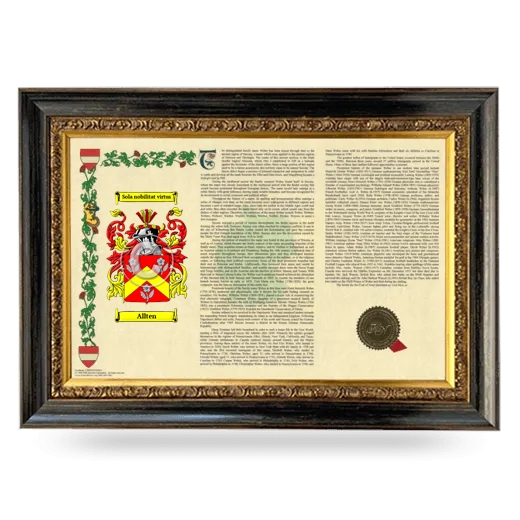 Allten Armorial Landscape Framed - Heirloom