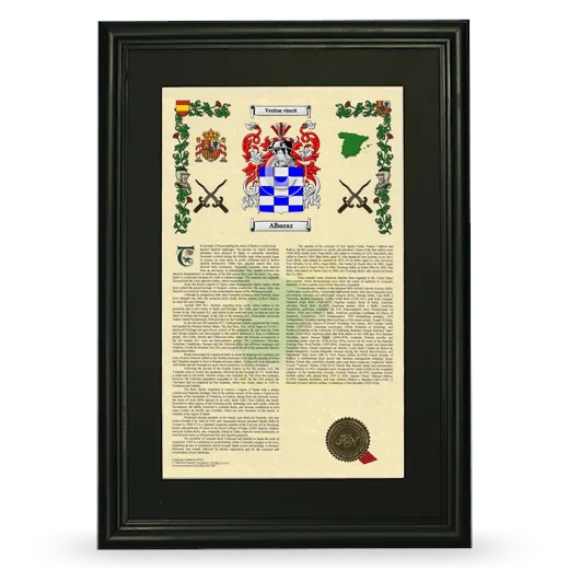 Albaraz Deluxe Armorial Framed - Black