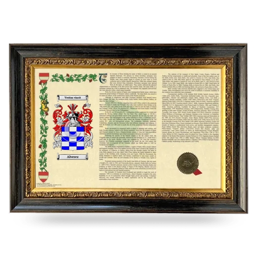 Alverez Armorial Landscape Framed - Heirloom