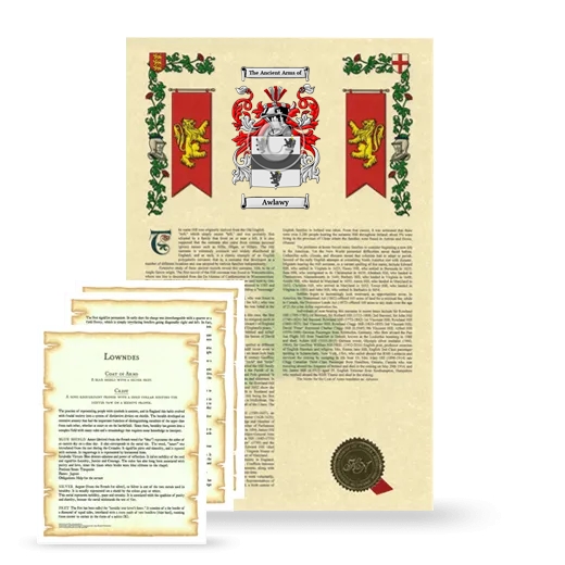 Awlawy Armorial History and Symbolism package