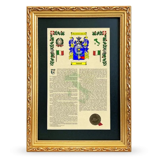 Amaral Deluxe Armorial Framed - Gold