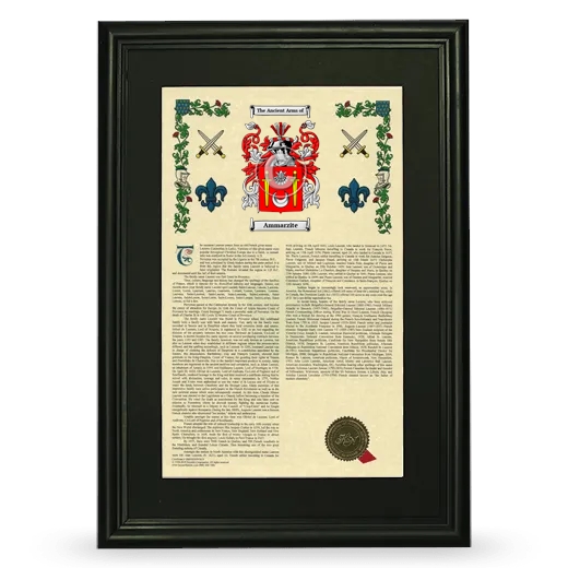 Ammarzite Deluxe Armorial Framed - Black