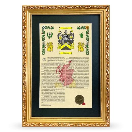 Alyncom Deluxe Armorial Framed - Gold