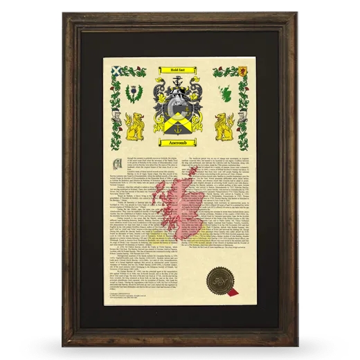 Ancromb Deluxe Armorial Framed - Brown