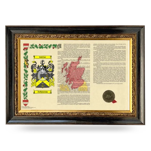 Awlyncrom Armorial Landscape Framed - Heirloom