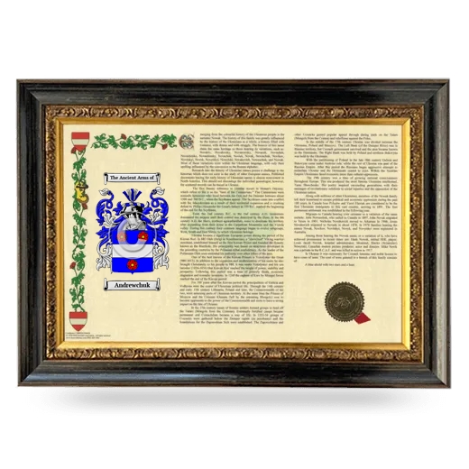 Andrewchuk Armorial Landscape Framed - Heirloom