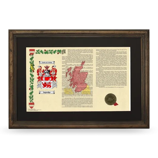 Inguedge Deluxe Armorial Landscape Framed - Brown