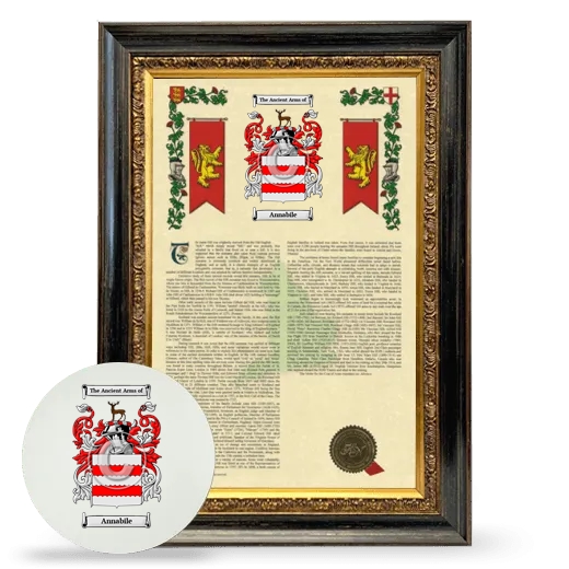 Annabile Framed Armorial History and Mouse Pad - Heirloom