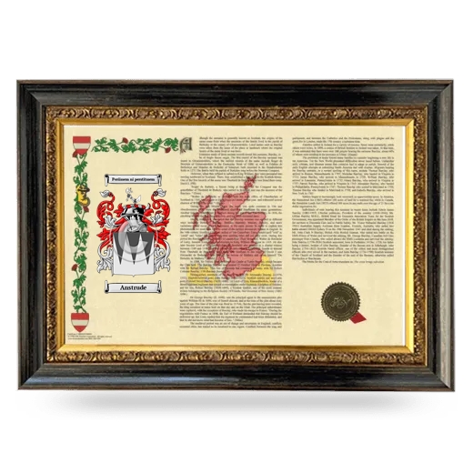 Anstrude Armorial Landscape Framed - Heirloom