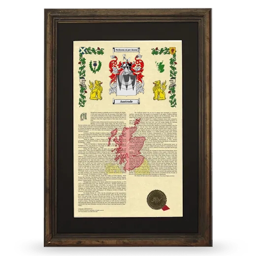 Anstrude Deluxe Armorial Framed - Brown