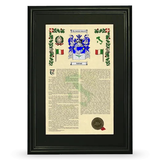 Antoni Deluxe Armorial Framed - Black