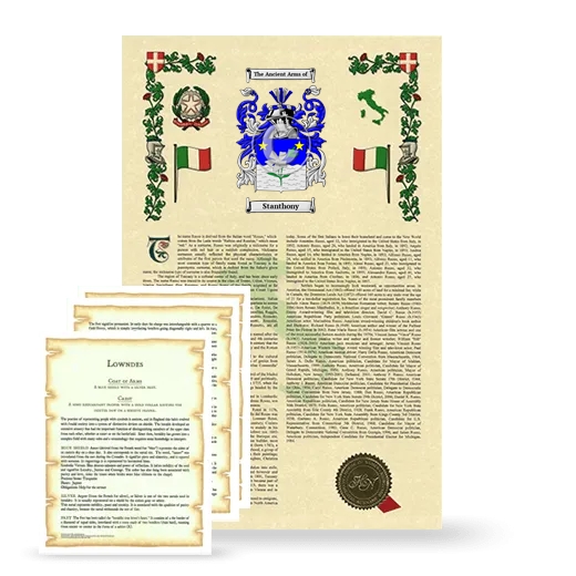 Stanthony Armorial History and Symbolism package