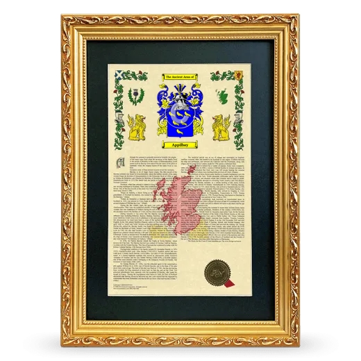 Appilbay Deluxe Armorial Framed - Gold