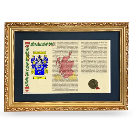 Eppelbie Deluxe Armorial Landscape Framed - Gold