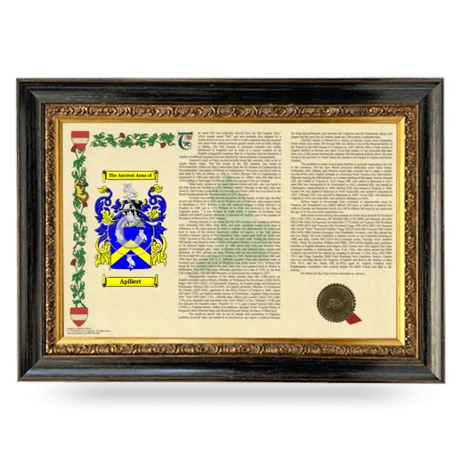 Apiliert Armorial Landscape Framed - Heirloom